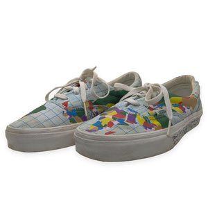 Vans Era X Save Our Planet World Map Men Sz 6 Women 7.5 Skate Shoe Sneaker READ